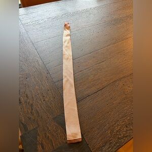 Striped Tan and Brown Tie 100% silk knit tie